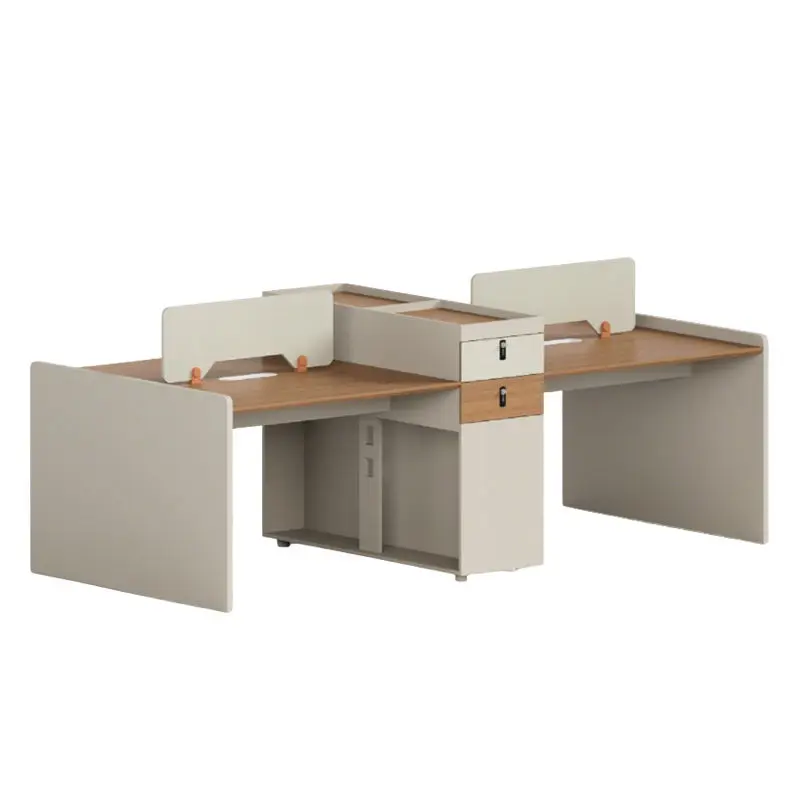 Office desk office staff desk simple modern screen station locker partition employee computer desk — image 5