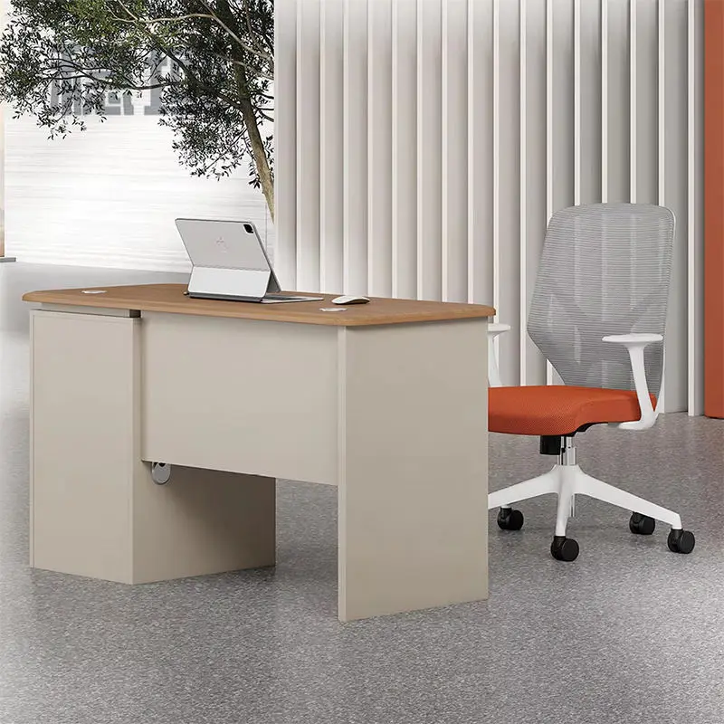Office Staff Desk Rectangle Wooden Eco-Friendly Modular Modern Screen Partition Computer Desk — image 3