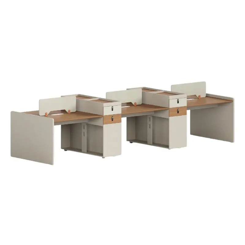 Office desk office staff desk simple modern screen station locker partition employee computer desk — image 6
