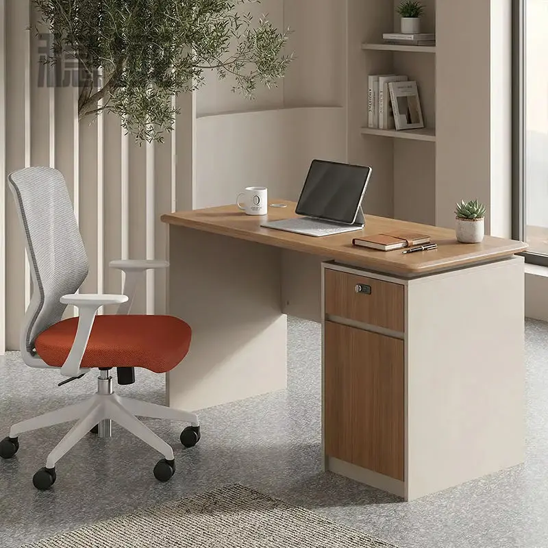 Office Staff Desk Rectangle Wooden Eco-Friendly Modular Modern Screen Partition Computer Desk — image 5