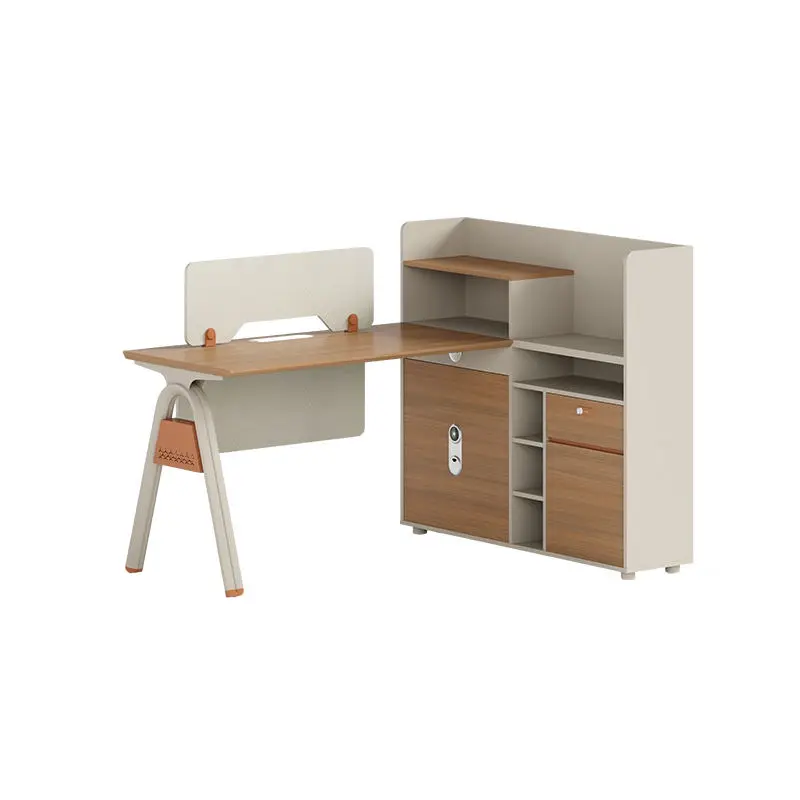 Office desk office staff desk simple modern screen station locker partition employee computer desk — image 3