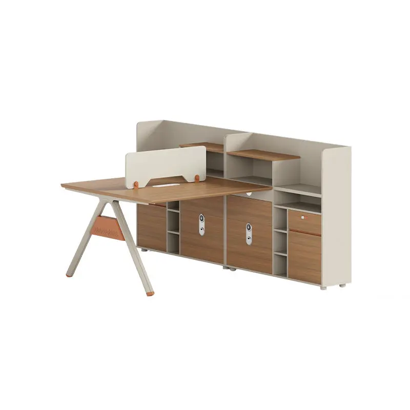Office desk office staff desk simple modern screen station locker partition employee computer desk — image 4
