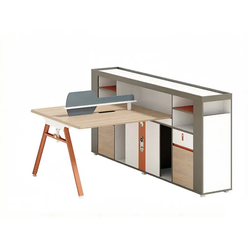 Office desk office staff desk simple modern screen station locker partition employee computer desk — image 4