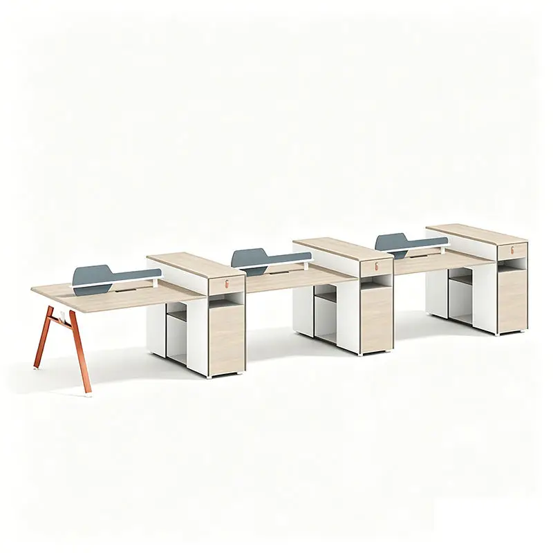 Office desk office staff desk simple modern screen station locker partition employee computer desk — image 5