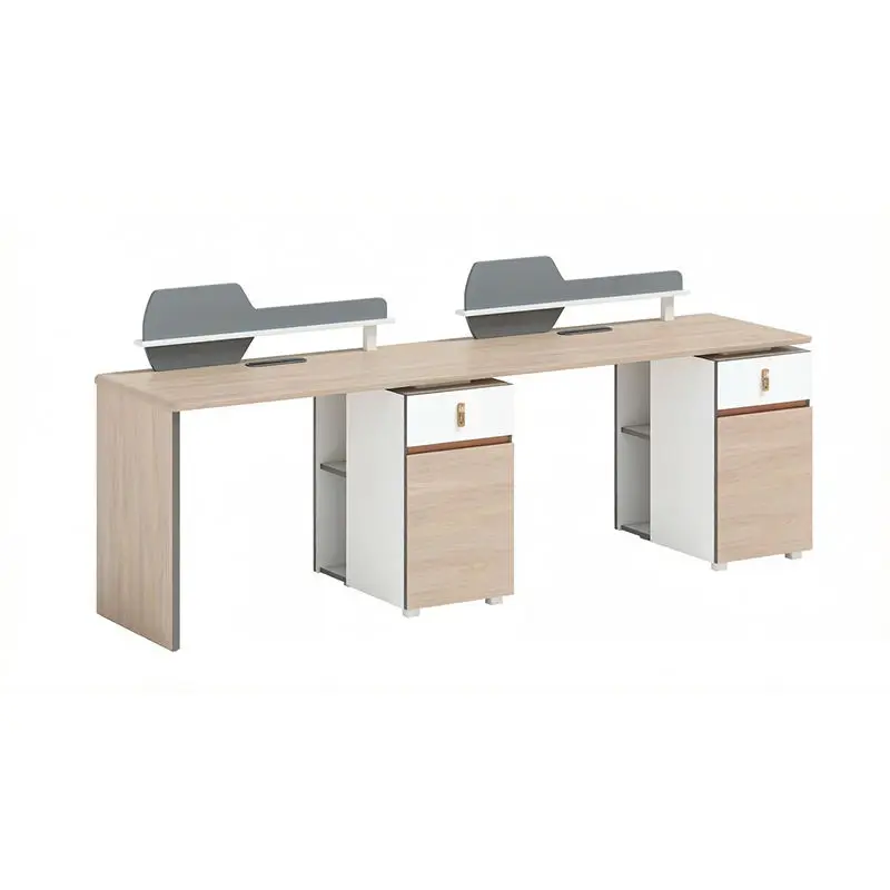 Office desk office staff desk simple modern screen station locker partition employee computer desk — image 5