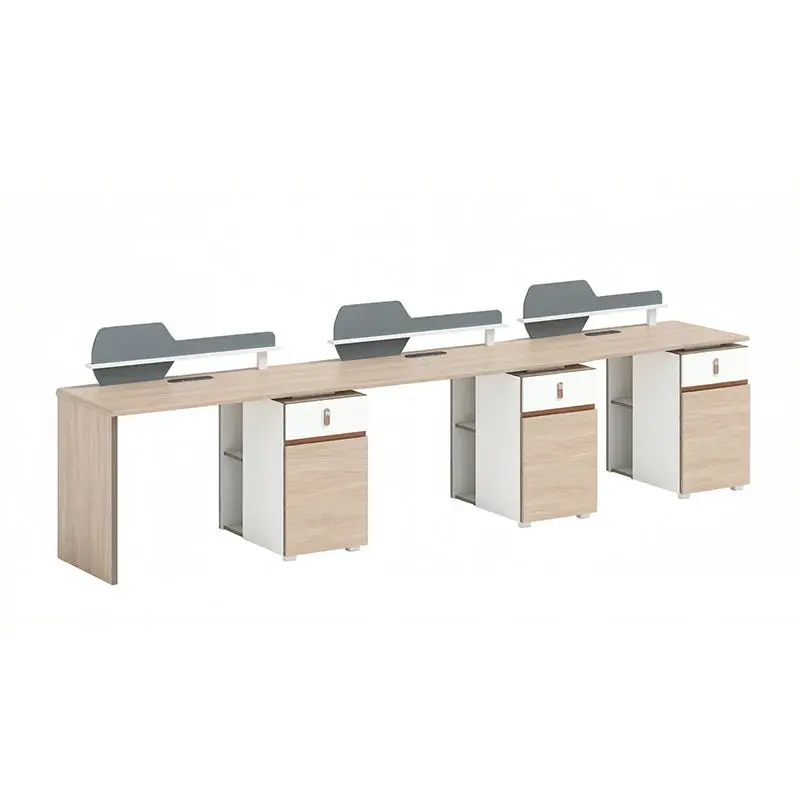 Office desk office staff desk simple modern screen station locker partition employee computer desk — image 6