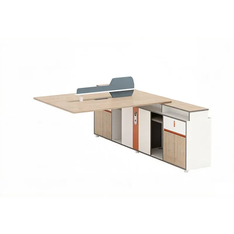 Office desk office staff desk simple modern screen station locker partition employee computer desk — image 5