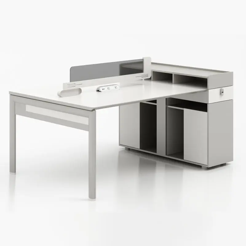 Office desk office staff desk simple modern screen station locker partition employee computer desk — image 4