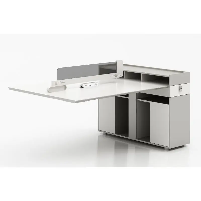Office desk office staff desk simple modern screen station locker partition employee computer desk — image 5