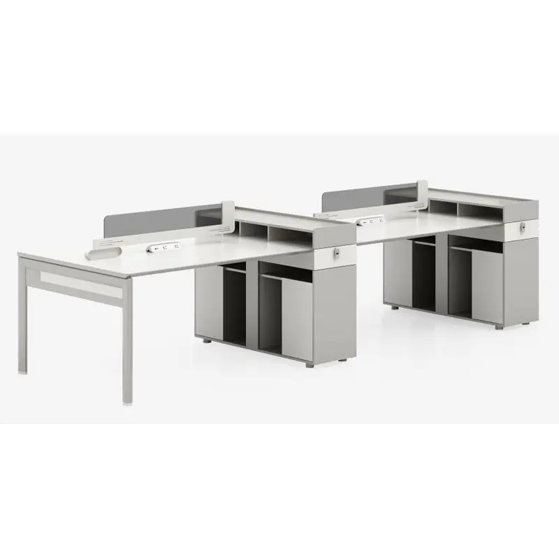 Office desk office staff desk simple modern screen station locker partition employee computer desk — image 6