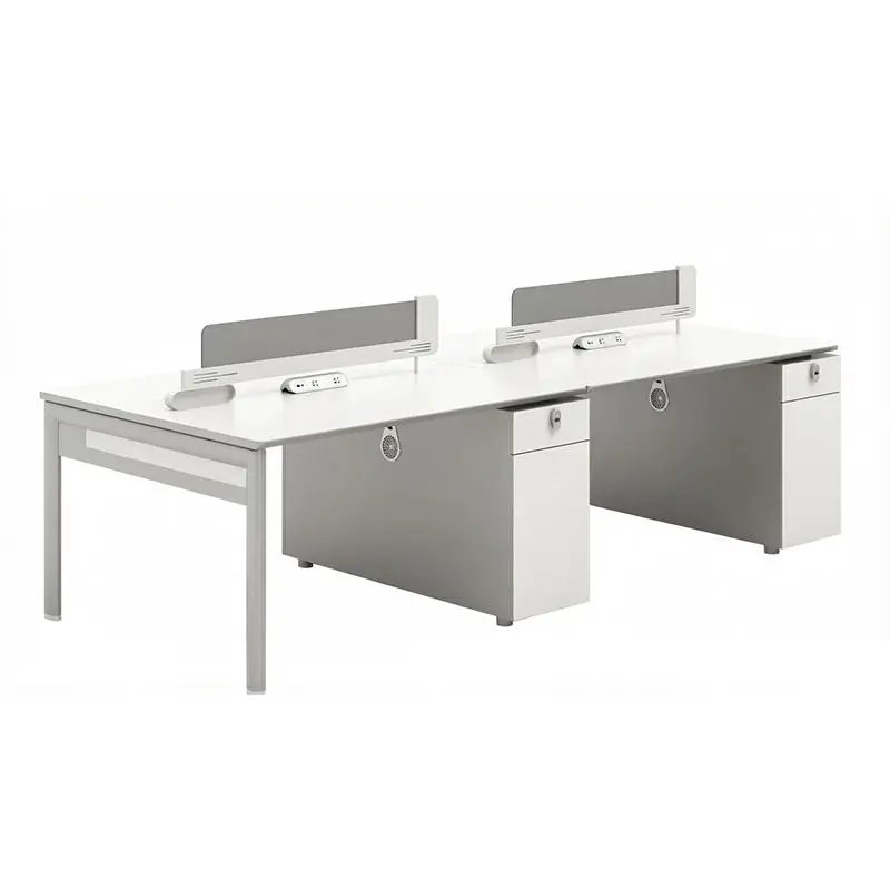 Office desk office staff desk simple modern screen station locker partition employee computer desk — image 6