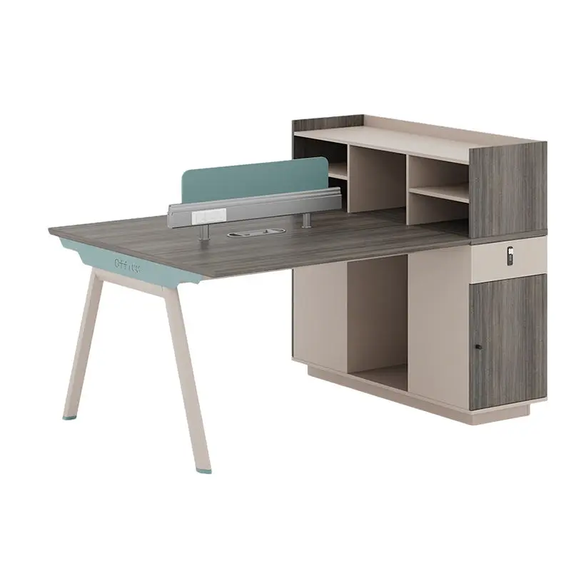 Office desk office staff desk simple modern screen station locker partition employee computer desk — image 4