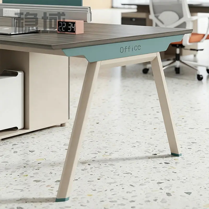 Office desk office staff desk simple modern screen station locker partition employee computer desk — image 3