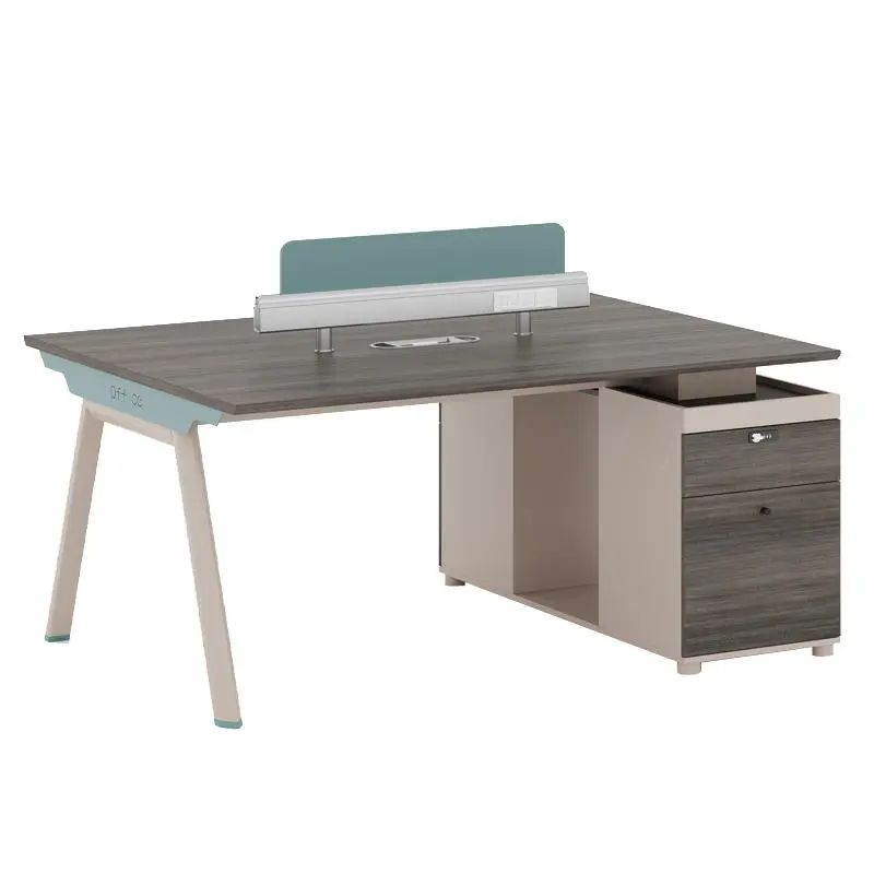 Office desk office staff desk simple modern screen station locker partition employee computer desk — image 5