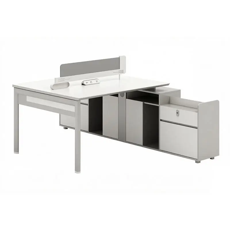Office desk office staff desk simple modern screen station locker partition employee computer desk — image 4