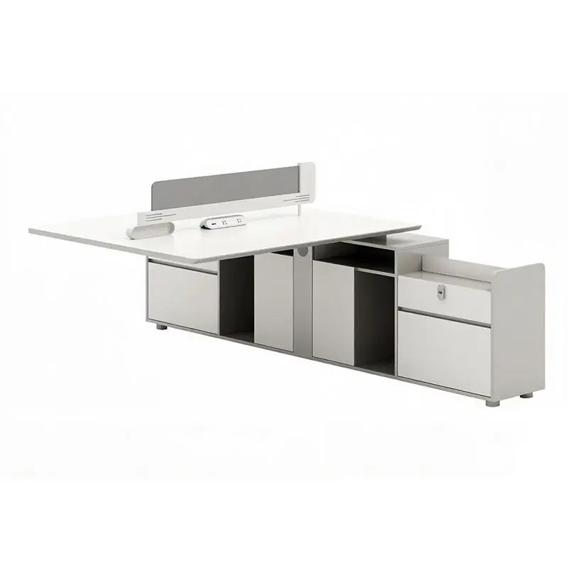 Office desk office staff desk simple modern screen station locker partition employee computer desk — image 6