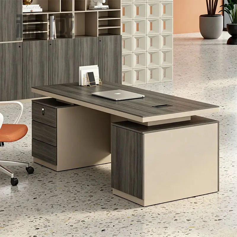 Office desk office staff desk simple modern screen station locker partition employee computer desk — view 1