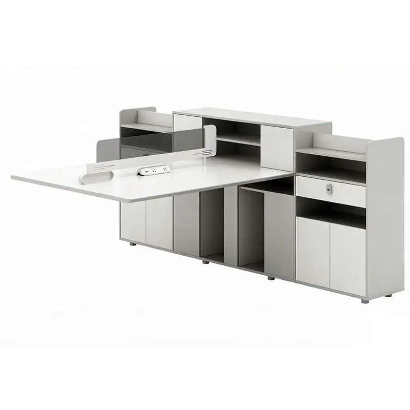 Office desk office staff desk simple modern screen station locker partition employee computer desk — image 6