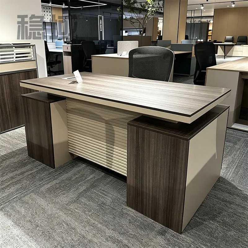 Office desk office staff desk simple modern screen station locker partition employee computer desk — image 4