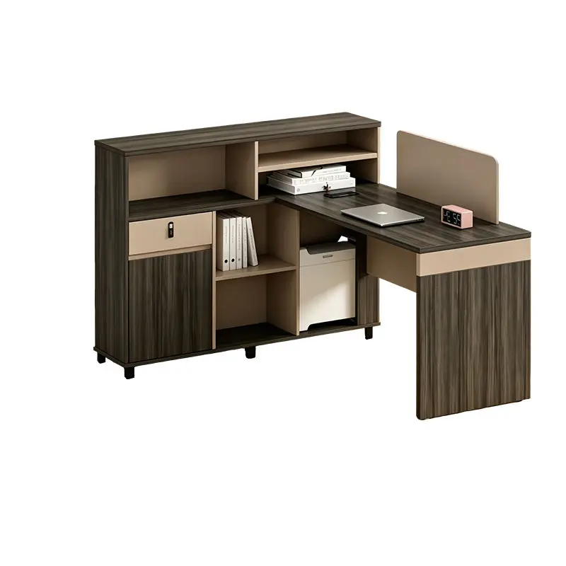 Office desk office staff desk simple modern screen station locker partition employee computer desk — image 4