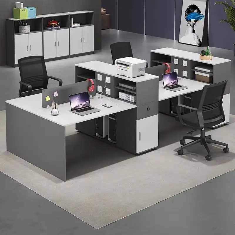 Office Desk Office Staff Desk Simple Modern Screen Station Locker Partition Employee Computer Desk — image 2