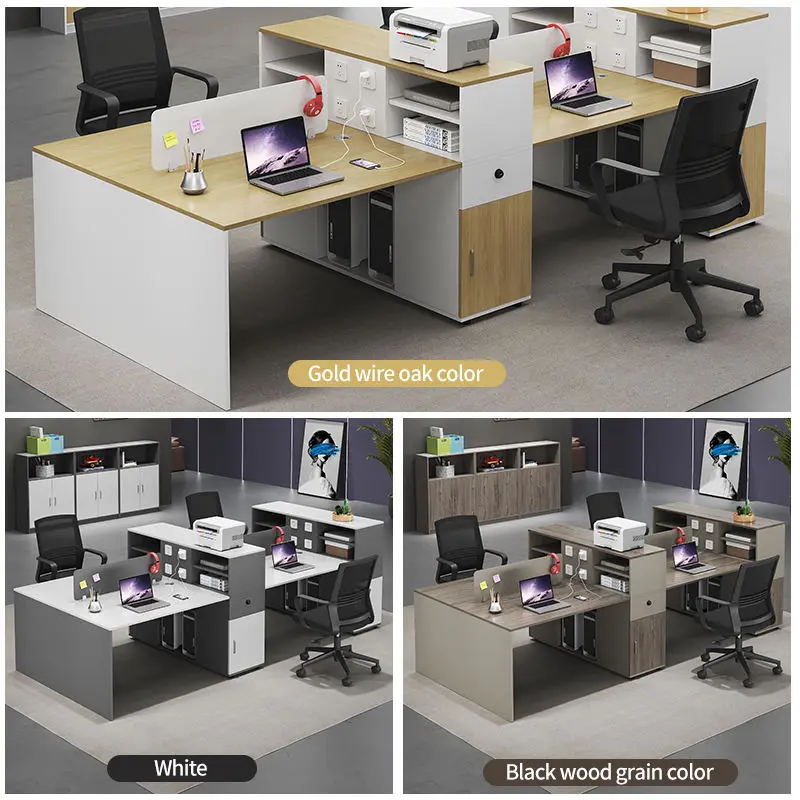 Office Desk Office Staff Desk Simple Modern Screen Station Locker Partition Employee Computer Desk — image 4