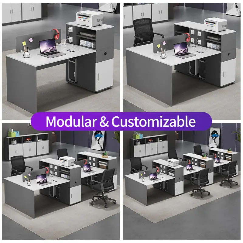Office Desk Office Staff Desk Simple Modern Screen Station Locker Partition Employee Computer Desk — image 5