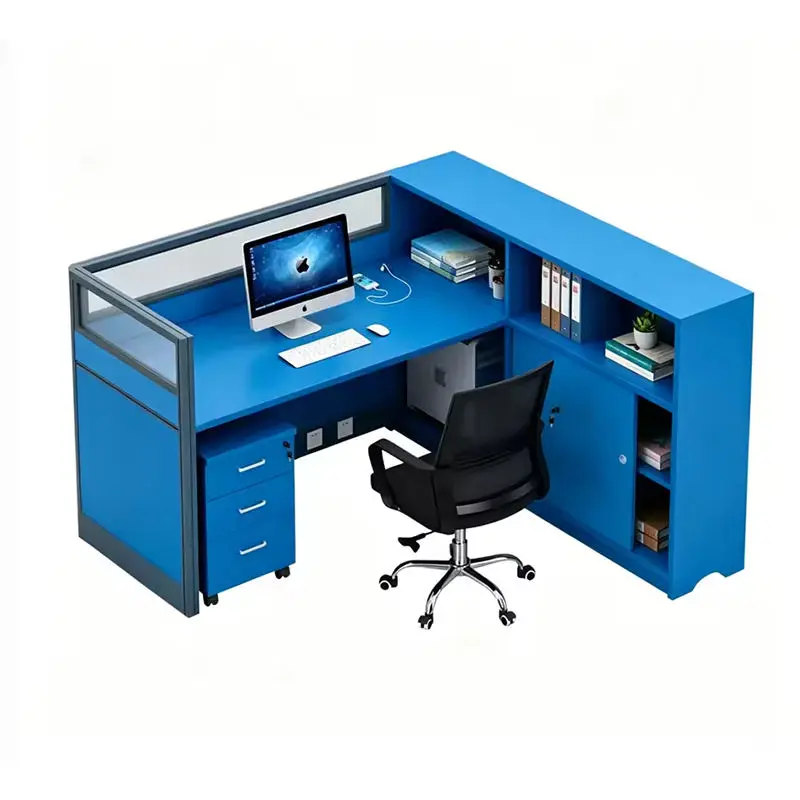 Office Desk Office Staff Desk Simple Modern Screen Station Locker Partition Employee Computer Desk — view 1