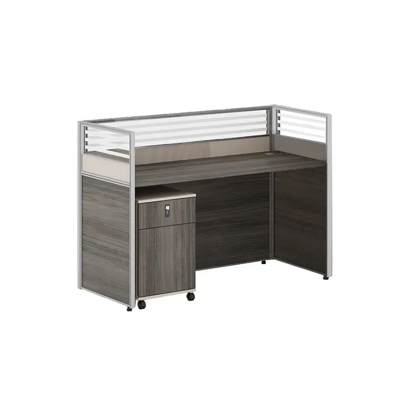 Office desk office staff desk simple modern screen station locker partition employee computer desk — image 5