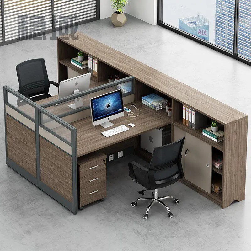 Office Desk Office Staff Desk Simple Modern Screen Station Locker Partition Employee Computer Desk — image 3
