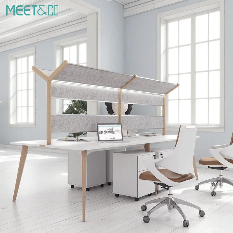 Single Executive Movable Furniture Cubicle Office Workstation Table Modern Design Flexible Features for Home Office Work — view 1