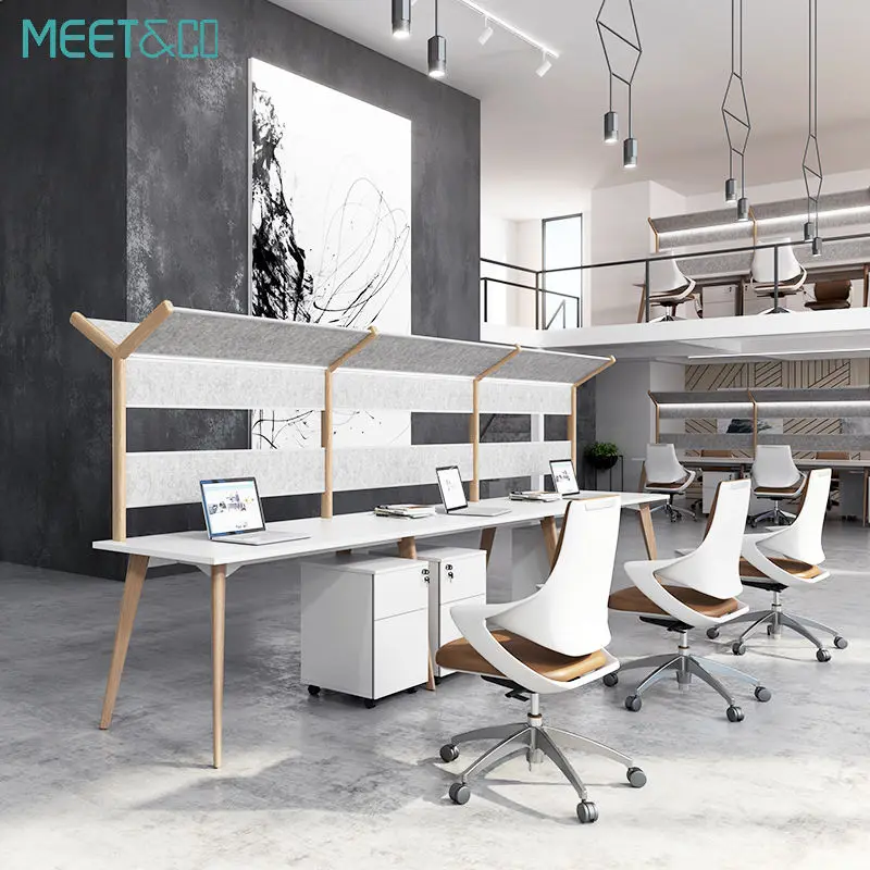 Single Executive Movable Furniture Cubicle Office Workstation Table Modern Design Flexible Features for Home Office Workshop — image 3