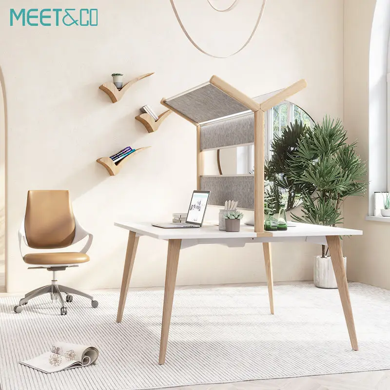 Single Executive Movable Furniture Cubicle Office Workstation Table Modern Design Flexible Features for Home Office Workshop — image 4