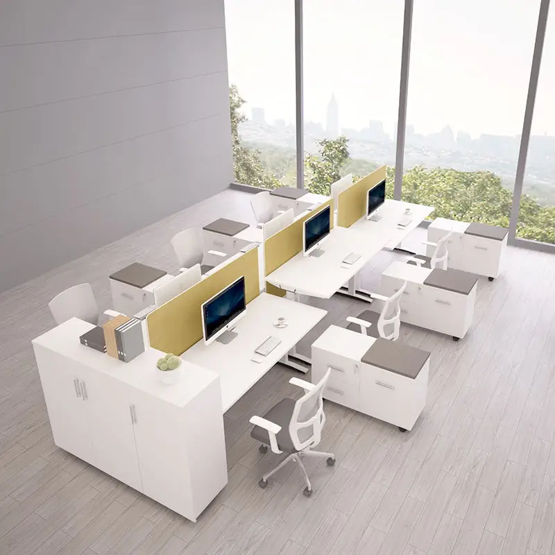 High Quality Ergonomic Modern Office Computer Table Sit Stand Desk Single Motor Standing Desk Electric Height Adjustable Desk — image 4