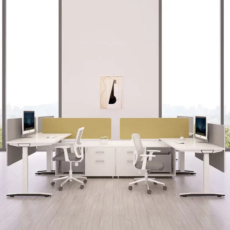 High Quality Ergonomic Modern Office Computer Table Sit Stand Desk Single Motor Standing Desk Electric Height Adjustable Desk — image 5