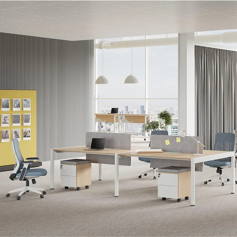 Meetco Modern Modular Office Workstation Furniture 2/4/6-Person Call Center Desk for School Home Office & Hospital Use — image 3