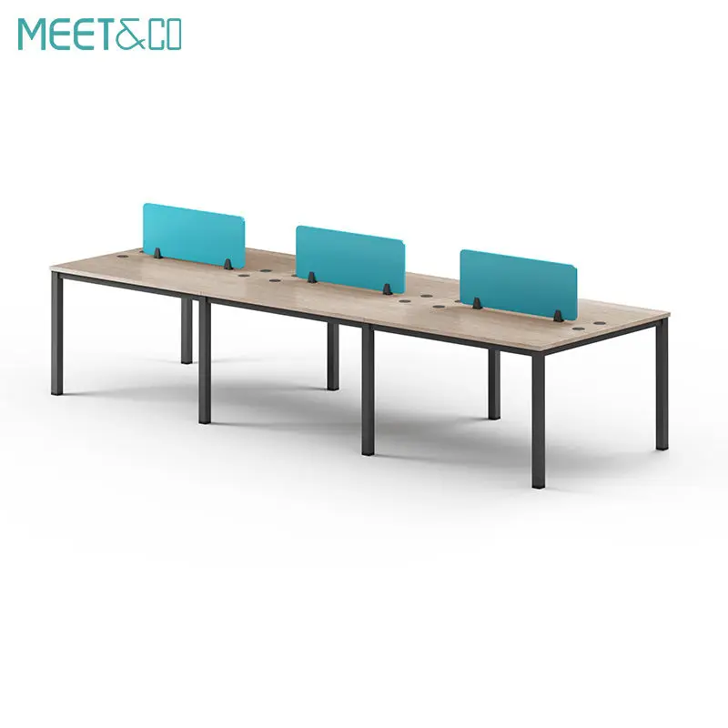 6-Seat Office Desk Convertible Durable Modular for Call Center Cubicles Modern Office Cubicle Workstation for 5 Person — image 4