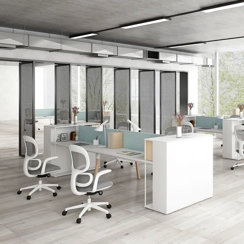 Modern Office Workstations Desk Office Partition Workstation Office Desk With Filling — view 1