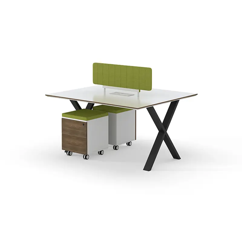 Modular 4-6 Seater Coworking Office Table Open Staff Workstation for Home Office & School People Desk Furniture — image 7