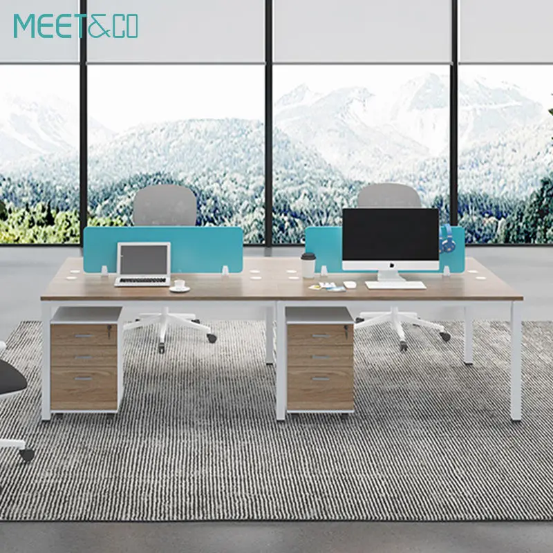 Modern Ergonomic Convertible Modular Office Furniture 2-8 Person Seater Workstation Desk Table Comfortable and Versatile — view 1