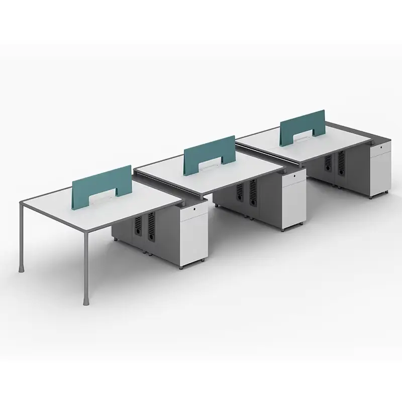 Luxury Modern Office Desk Cubicle Workstation for 4-10 People Steel Material with Drawer for Home Office Furniture — view 1