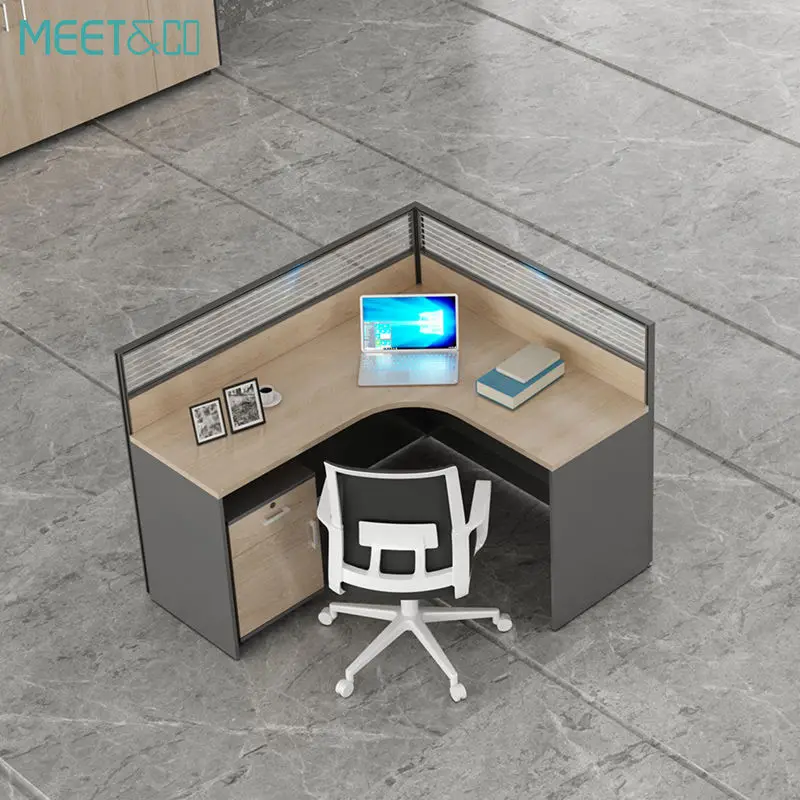 Modern Design Wooden Modular Office Furniture Workstation and Table Category Office Partitions — image 7