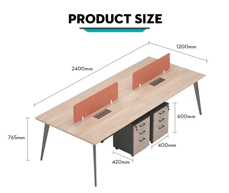 Modern Executive Desk China Supply Wooden Partition Cubicle Workstation Office Furniture MEET&CO RECO-ZYZ-B Portable ISO9001 — image 4
