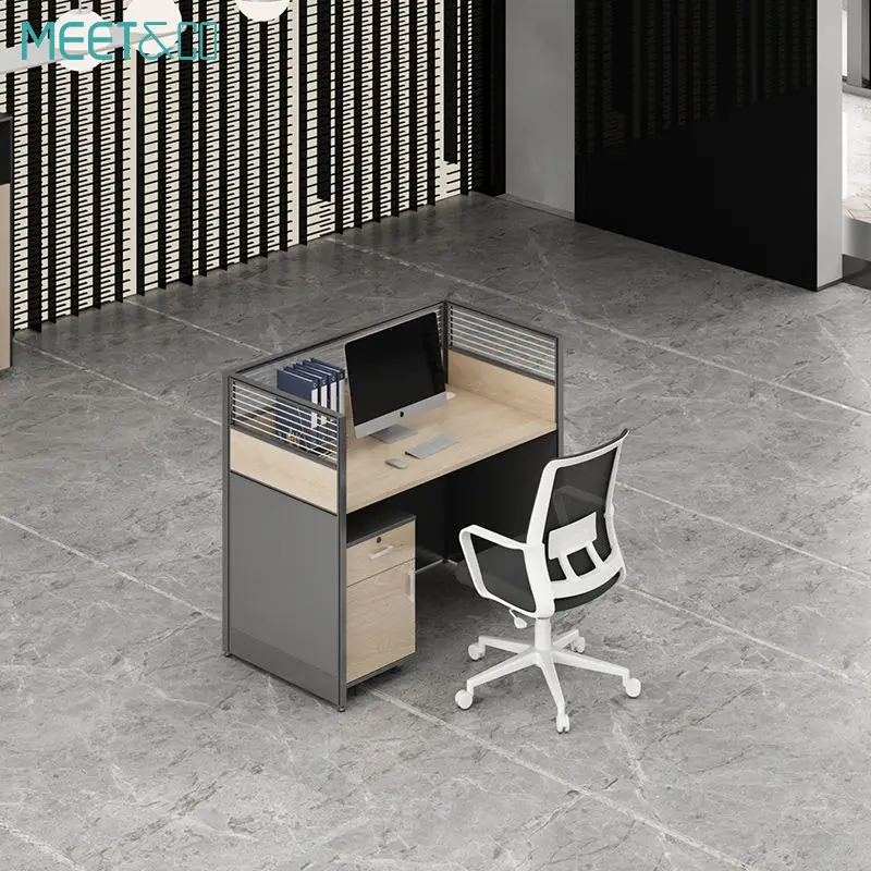 Modern Design Professional Office Furniture Customizable Private Call Center Cubicle Workstation Table — view 1