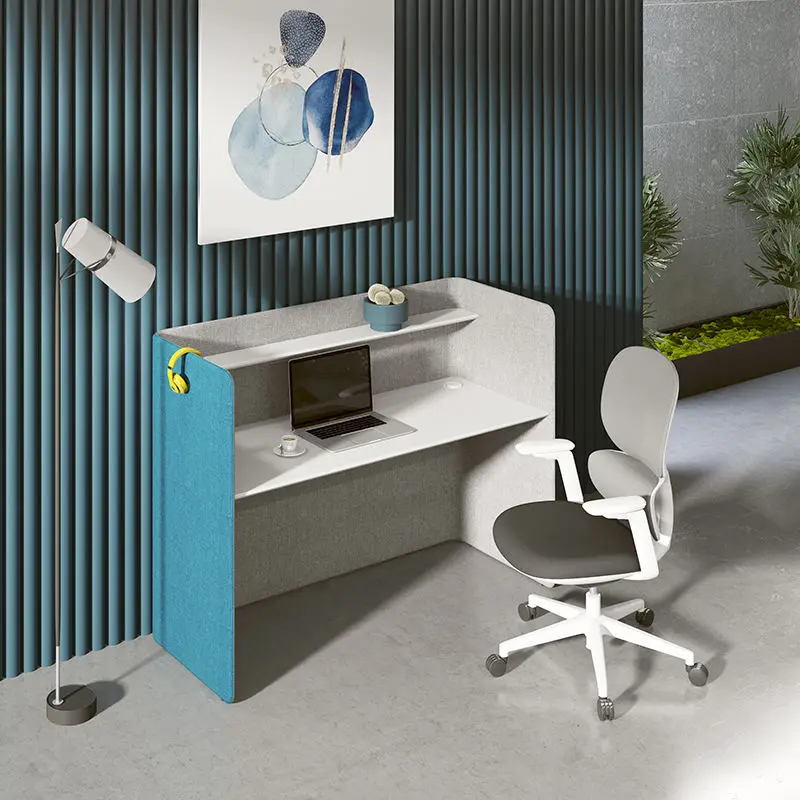 Durable Modern Office Cubicle Workstation Wooden Legs USB Charging Eco-Friendly for Long-Term Corporate School High-Density Use — image 5