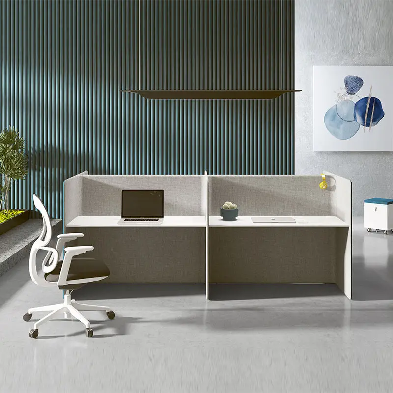 Durable Modern Office Cubicle Workstation Wooden Legs USB Charging Eco-Friendly for Long-Term Corporate School High-Density Use — image 6