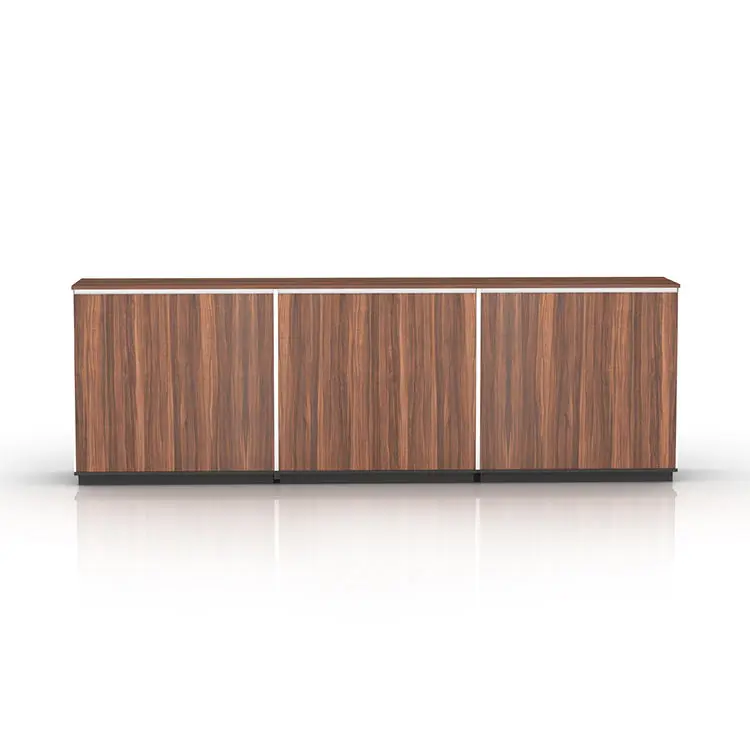Meetco Wooden Office Cupboards Office Bookshelf Modern Filling Cabinet Office Furniture Storage Cabinet — image 5