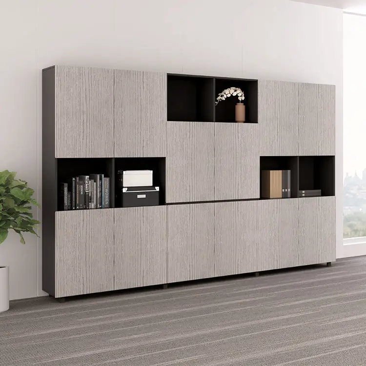 Modern CEO Office Filing Storage Cabinet Wooden Panel Style Convertible Melamine for Home School Home Office Furniture — view 1