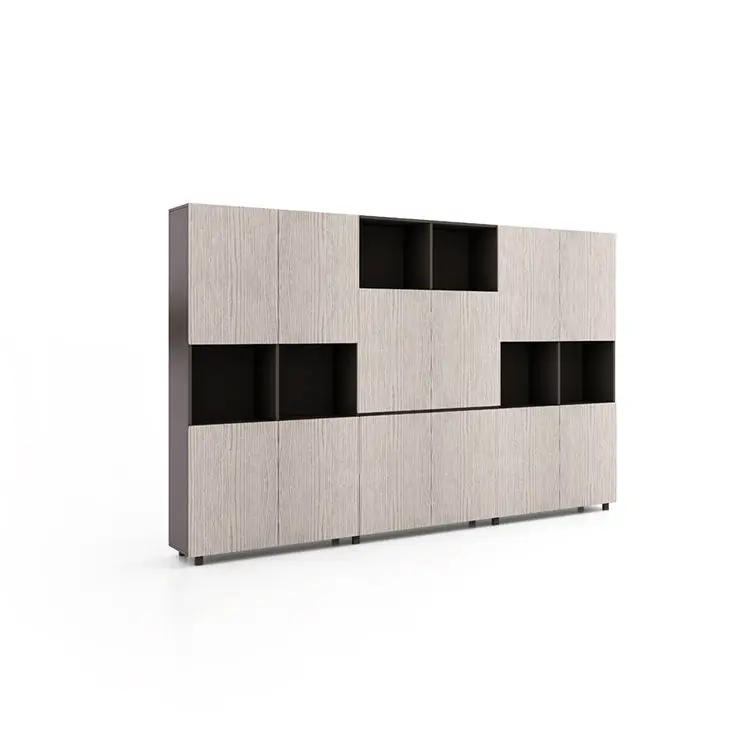 Modern CEO Office Filing Storage Cabinet Wooden Panel Style Convertible Melamine for Home School Home Office Furniture — image 2