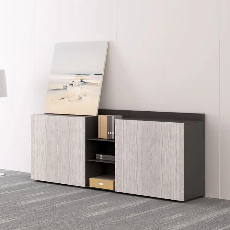 Modern CEO Office Filing Storage Cabinet Wooden Panel Style Convertible Melamine for Home School Home Office Furniture — image 3